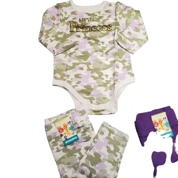 6/9m Girls 4piece Set 5, Baby Girls Tops and Pants Outfits, Matching Sets - Picture 2 of 7